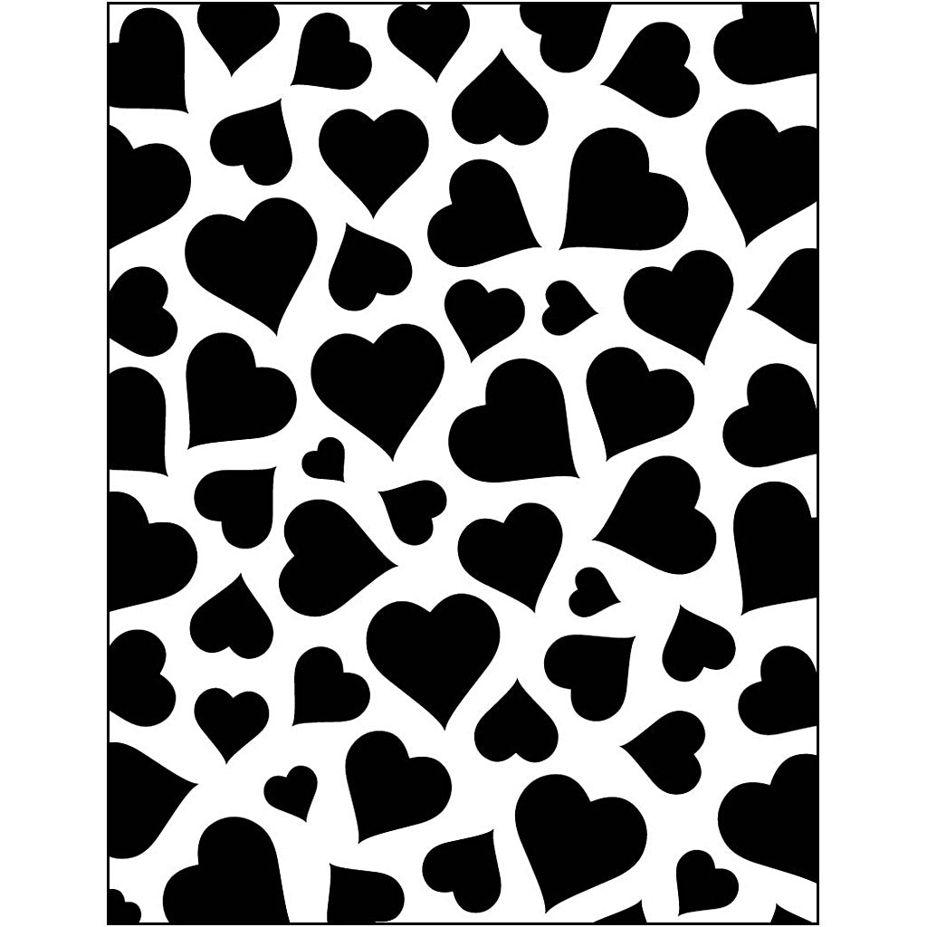 Embossing Folder, words, size 11x14 cm, thickness 2 mm