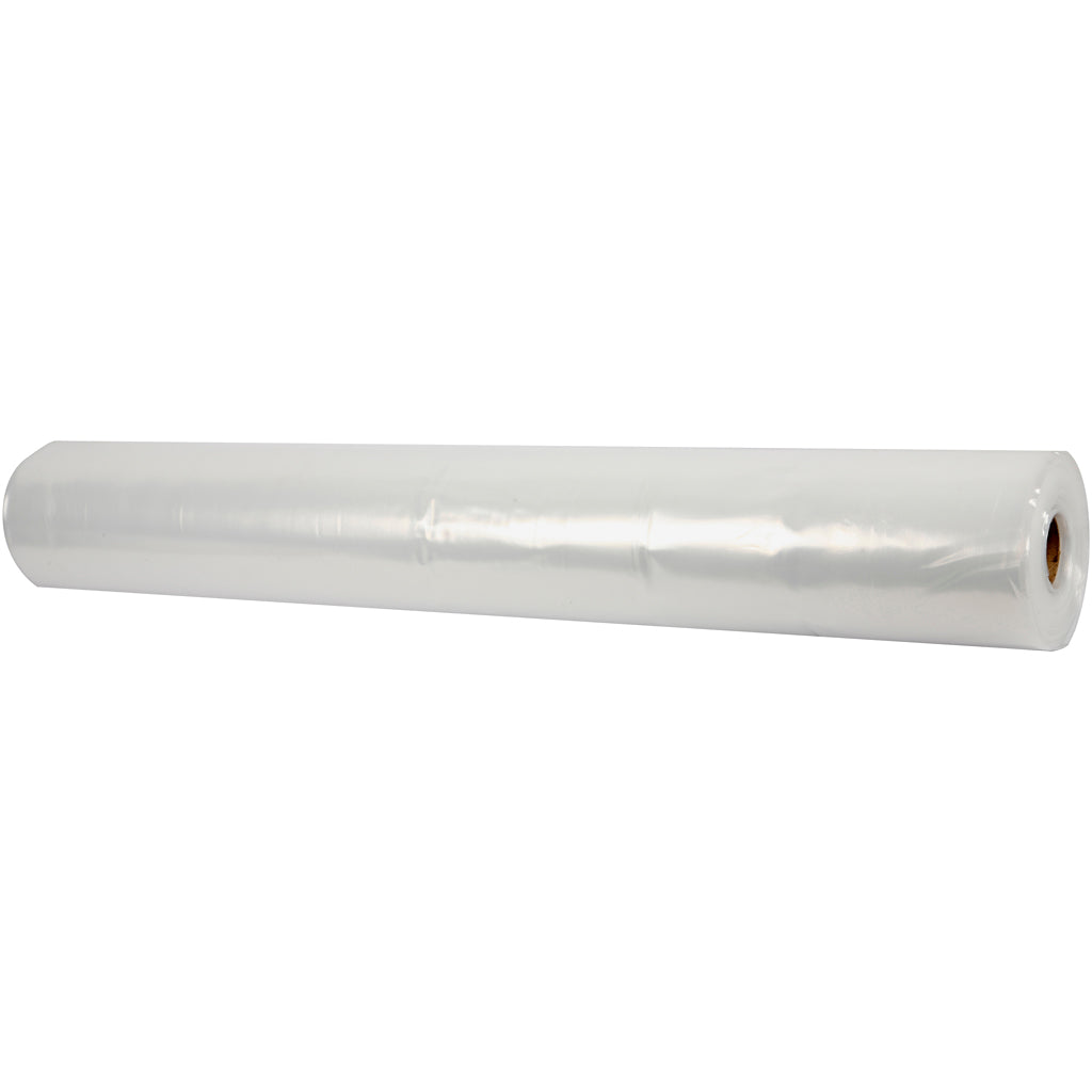 Plastic Sheeting, W: 2 M, thickness 0,15 mm, 50 m/ 1 roll