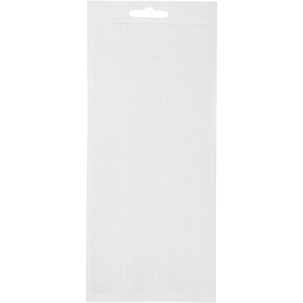 Stickers, borders, sheet 10x23 cm, white, 1 sheet