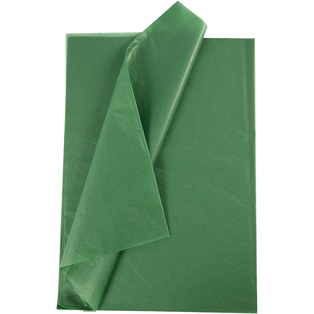 Tissue Paper, sheet 50x70 cm, 14 g, green, 25sheets