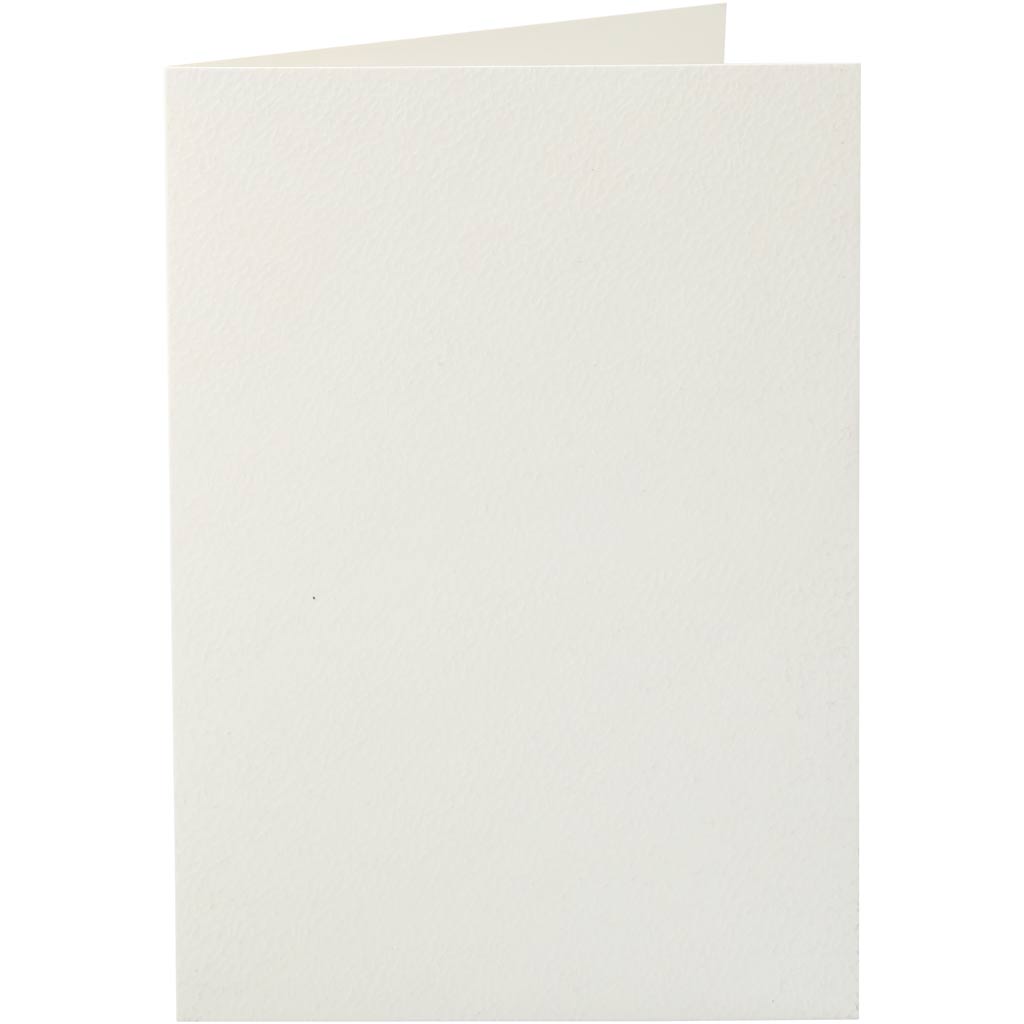 Cards, card size 10,5x15 cm, 220 g, off-white, 10 pc