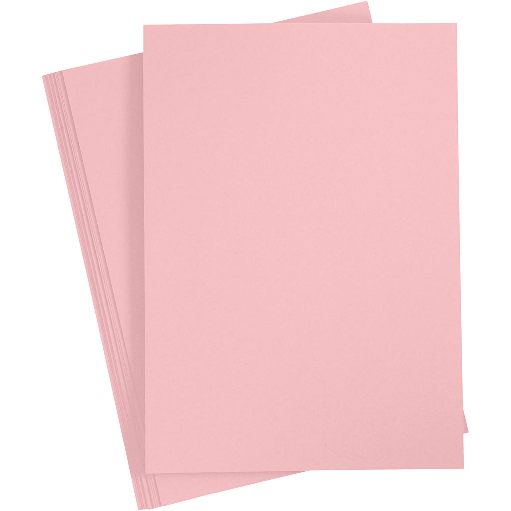 Paper, A4, sheet 210x297 mm, 80 g, light red, 20 pc
