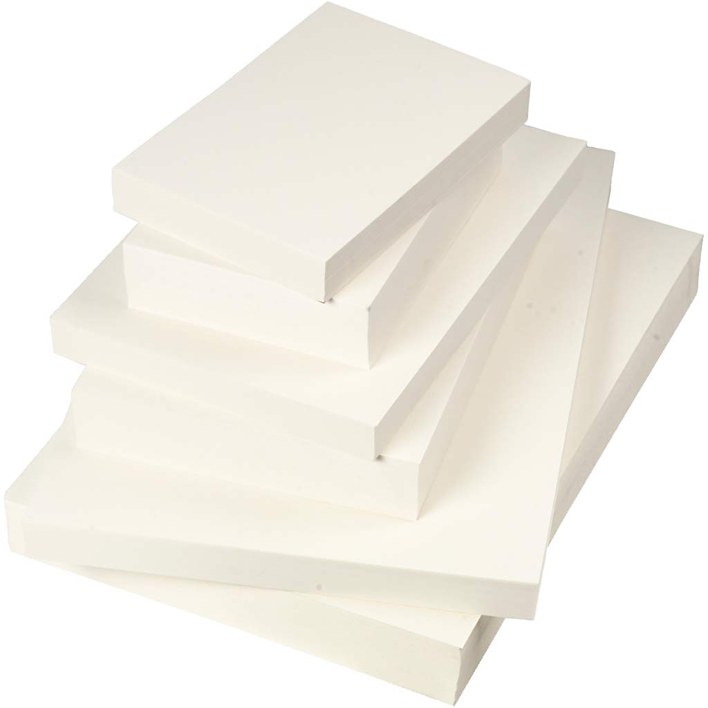 Watercolour Paper, A3,A4,A5, 200+300 g, white, 6x100 sheet