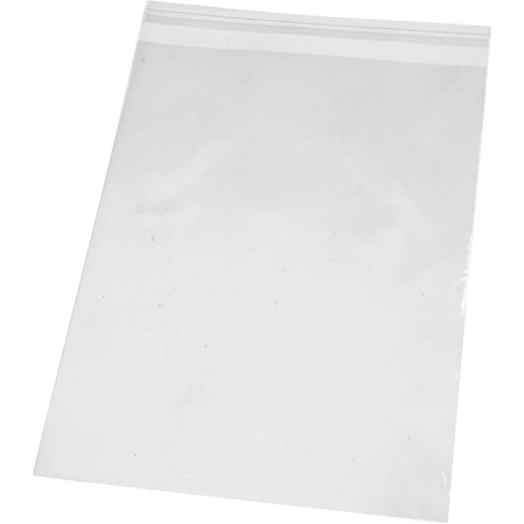 Cellophane Bag, W: 18 cm, H: 25.3 cm, 200pcs, 25 micron