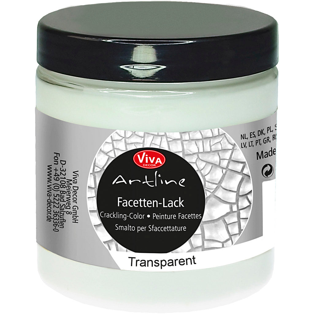 Crackle varnish, transparent, 250 ml/ 1 tub