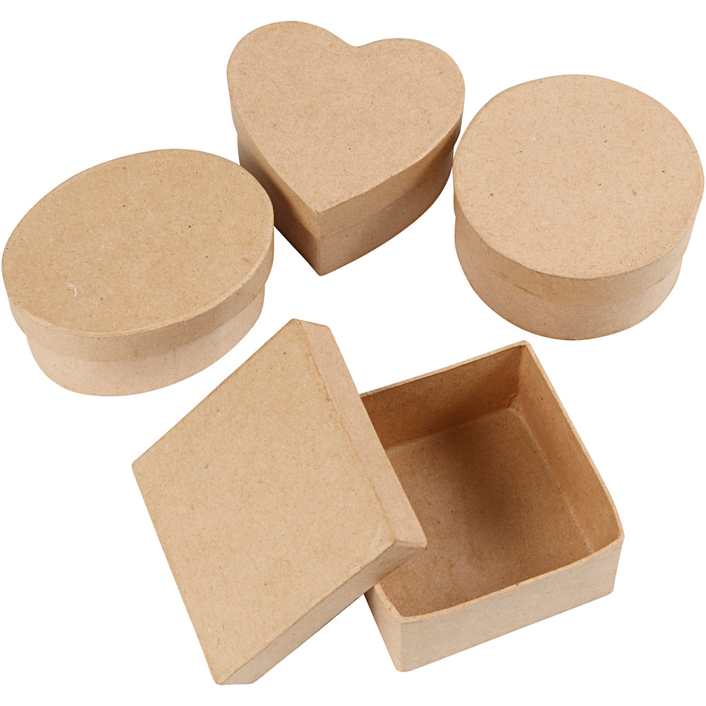 Medium boxes, H: 5 cm, dia. 10-12 cm, 4 pc