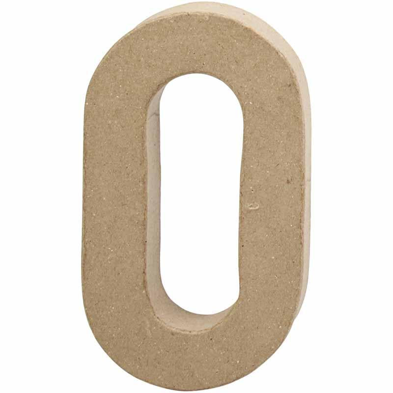 Number, 0, H: 20,4 cm, W: 11,7 cm, thickness 2,5 cm
