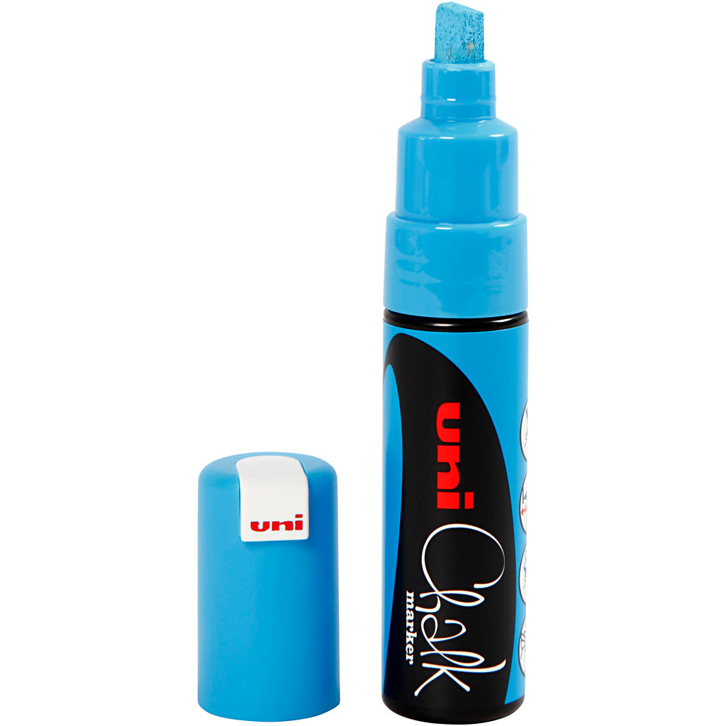 Chalk Pen, line 8 mm, light blue