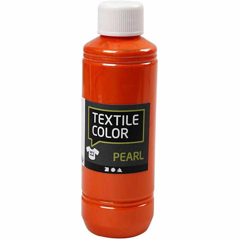 Textile Color, mother of pearl, orange, 250 ml/ 1 bottle