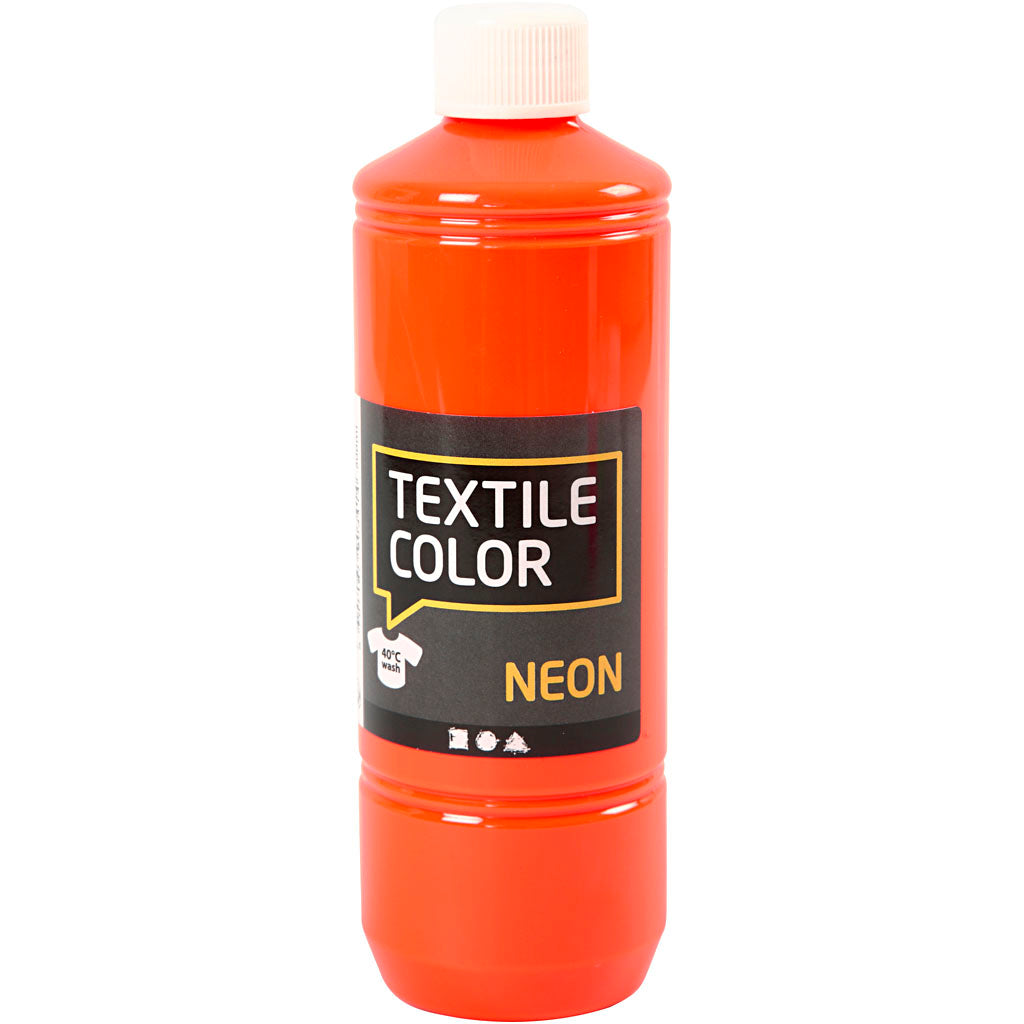 Textile Color, neon orange, 500 ml/ 1 bottle