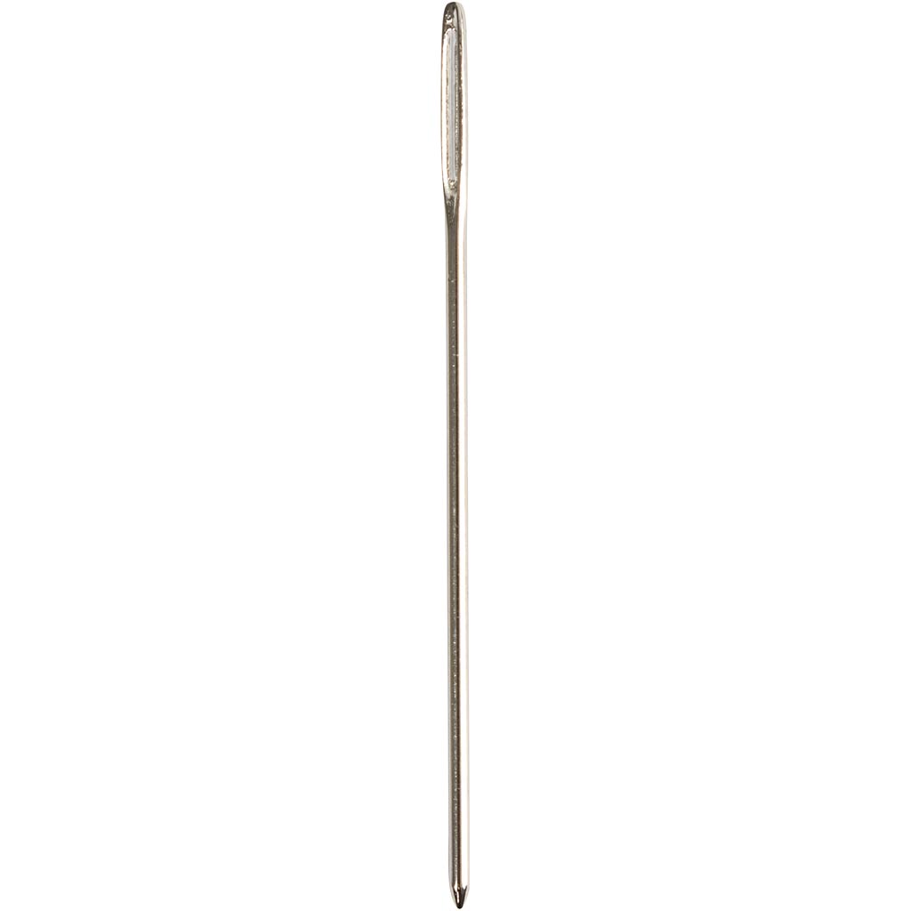 Cross Stitch Needles, Length of eye: 9mm , no. 18, L: 50 mm, with blunt tip, 25 pc