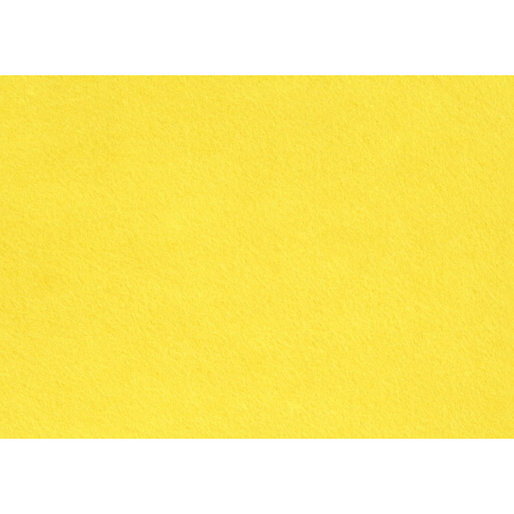 Craft felt, A4, sheet 210x297 mm, thickness 1,5-2 mm, yellow, 10 sheet