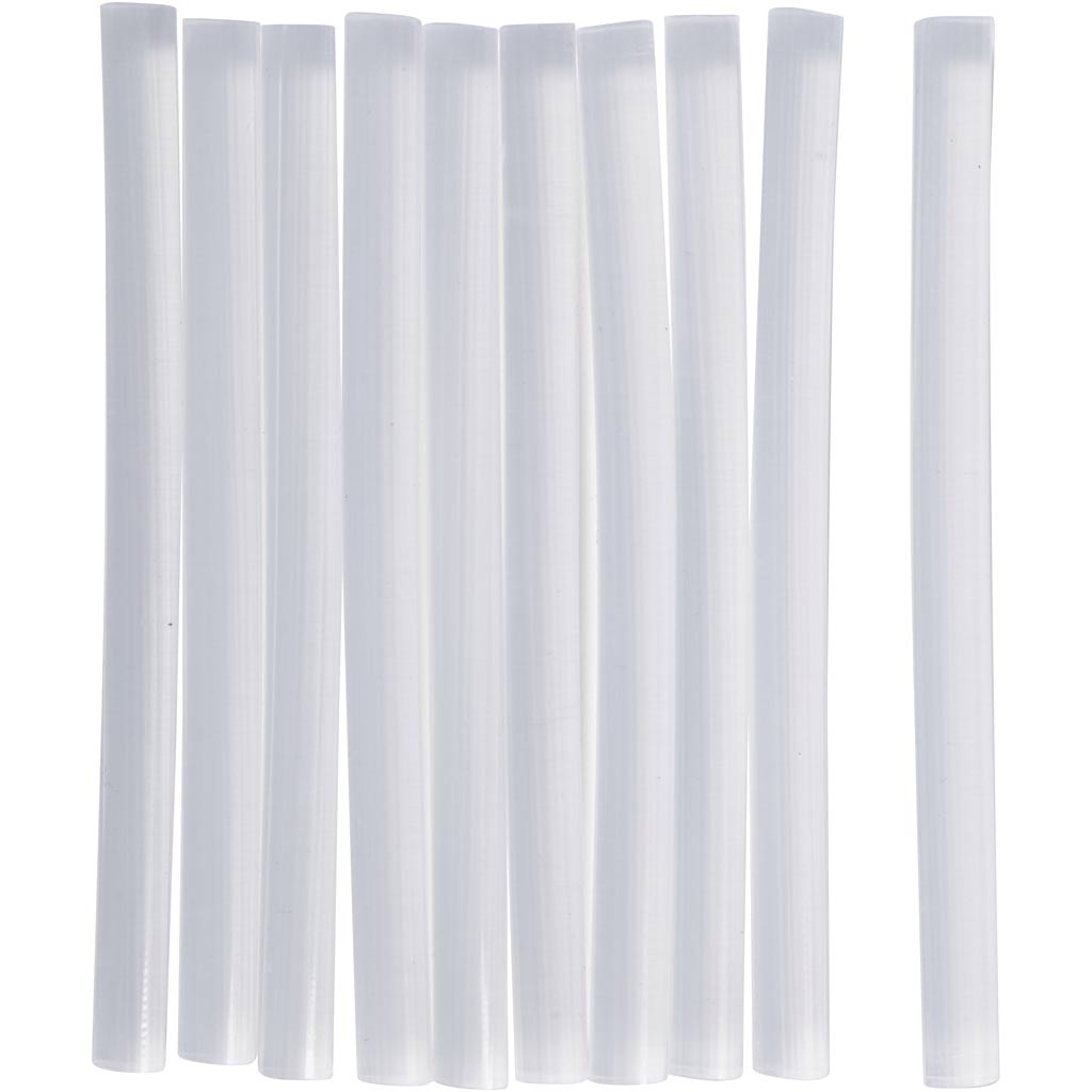 Glue Sticks Mini, L: 10 cm, dia. 7 mm, 10 pc