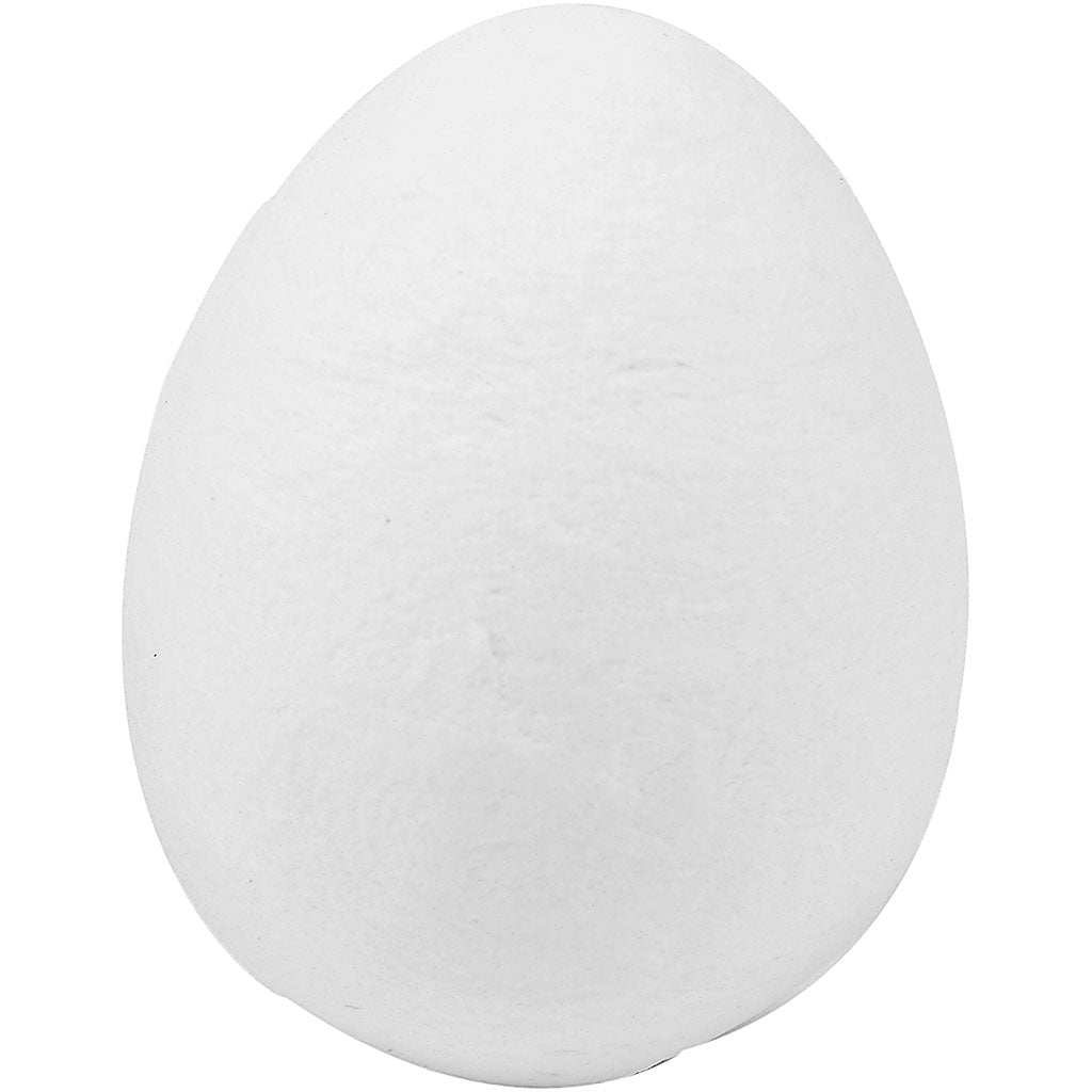 Compressed Cotton Eggs, H: 47 mm, W: 35 mm, white, 50 pc