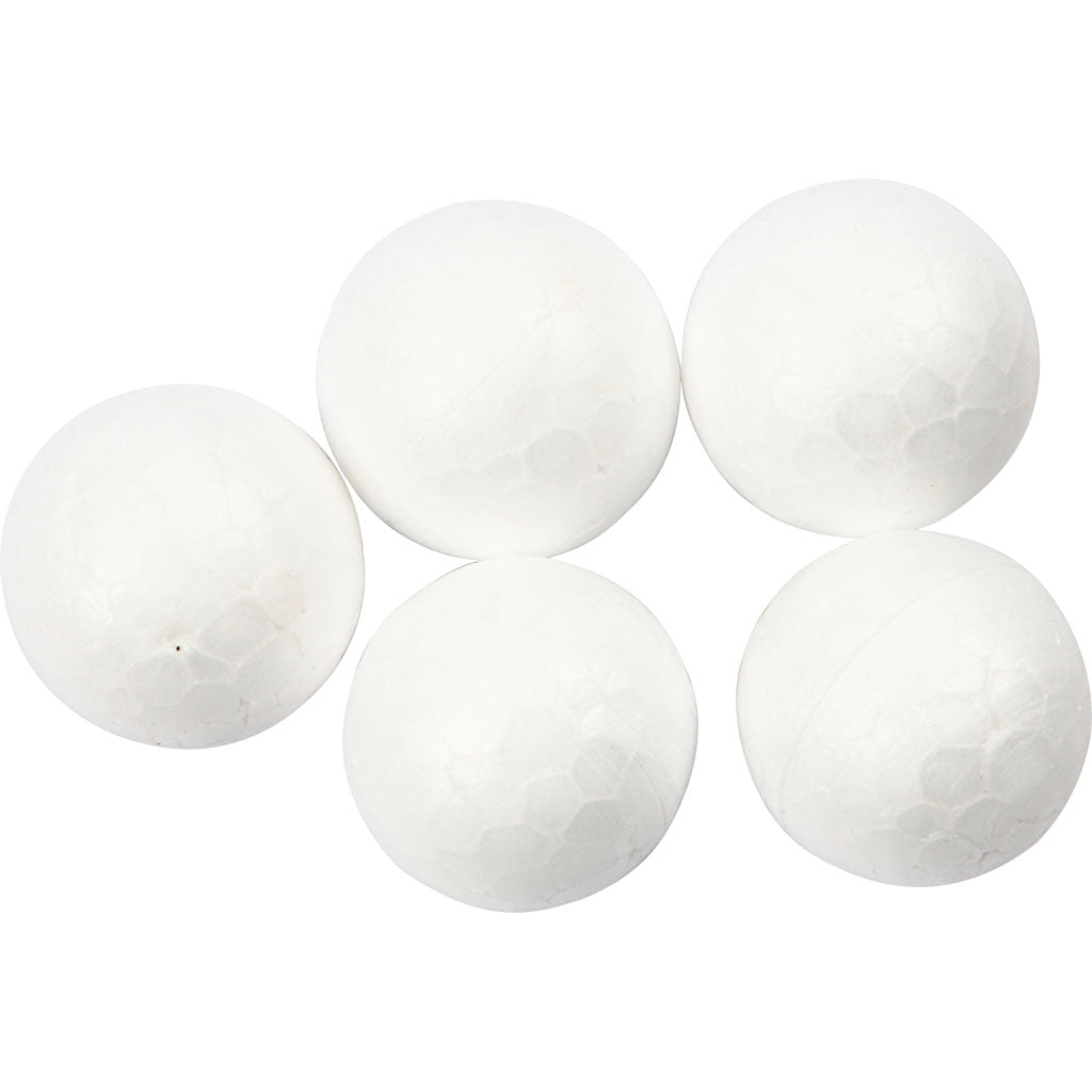 Polystyrene Balls, dia. 2 cm, white, 200 pc