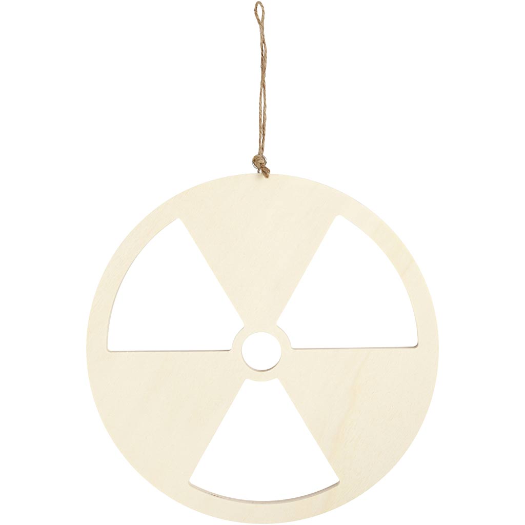Sign, No nuclear power, size 21,3 cm, thickness 0,9 cm