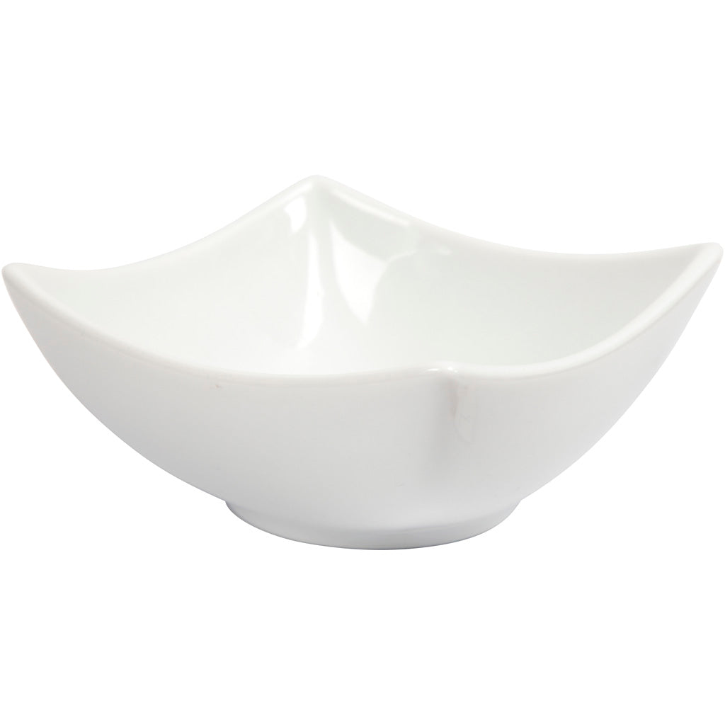 Bowl, H: 4,5 cm, dia. 10 cm, white, 2 pc