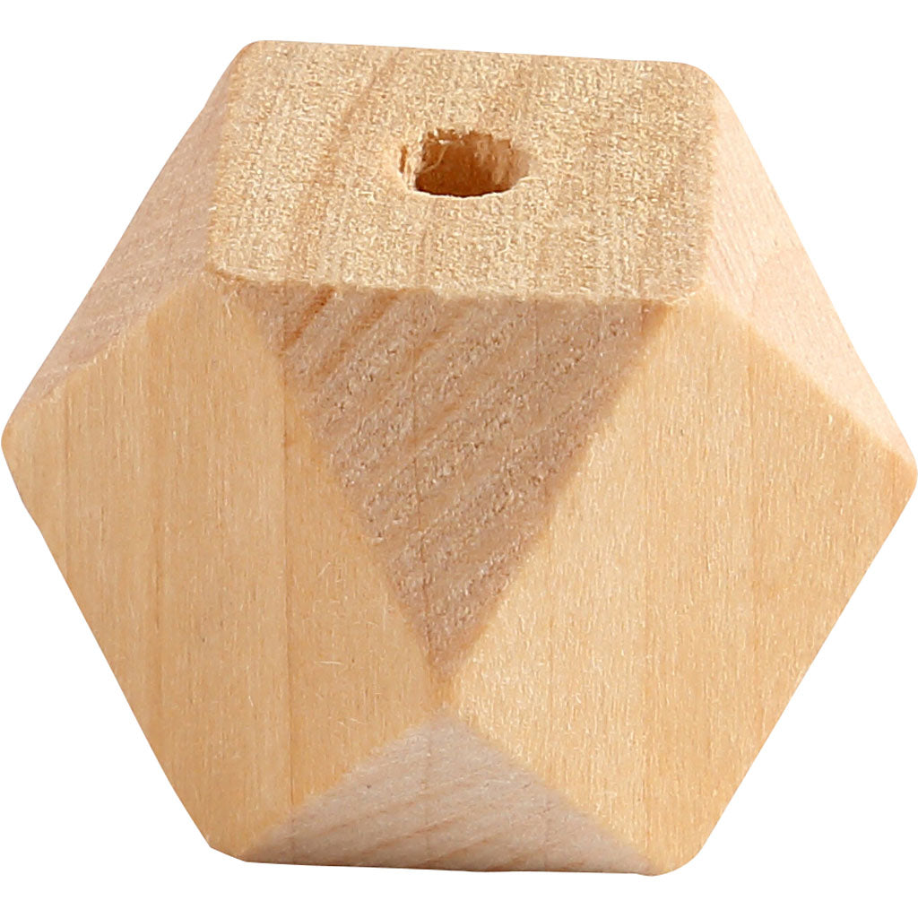 Diamond-Shaped Bead, W: 20 mm, hole size 3 mm, 6 pc