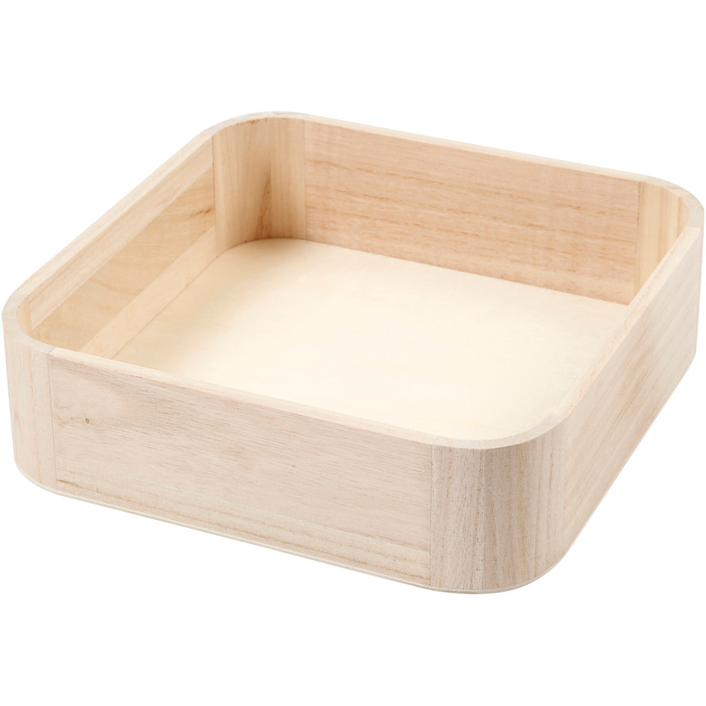 Trays, H: 7 cm, size 25x25 cm