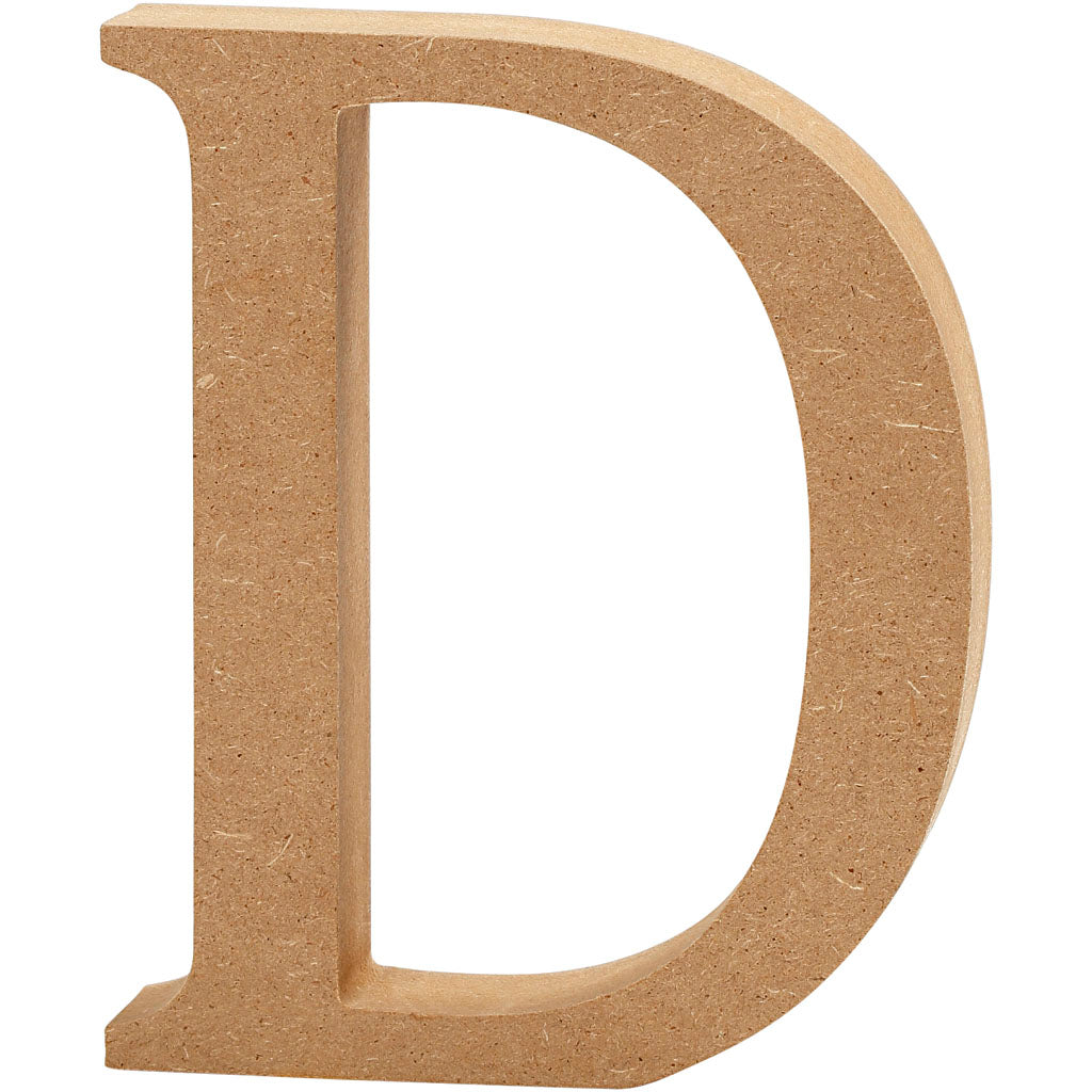 Letter, D, H: 13 cm, thickness 2 cm