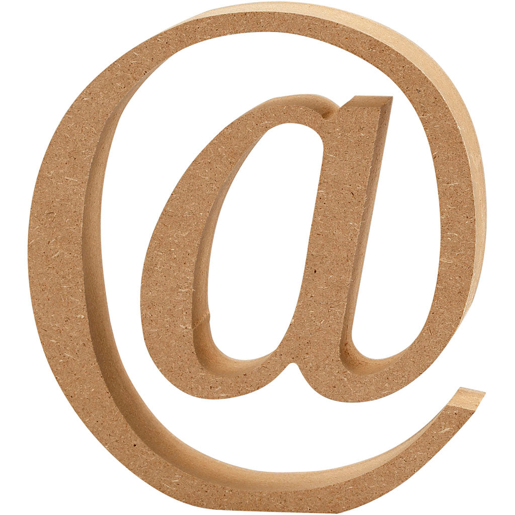 Symbol, @, H: 8 cm, thickness 1,5 cm