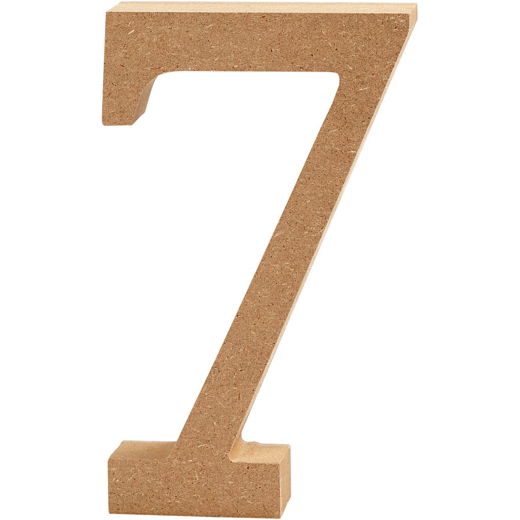 Number, 7, H: 8 cm, thickness 1,5 cm