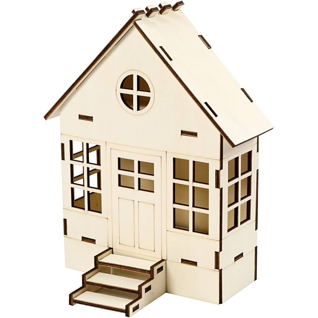 Bay window construction, H: 24 cm, D. 6(12,5) cm, W: 19 cm