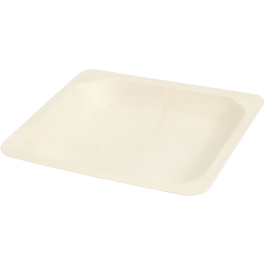 Plate, H: 2 cm, size 14x14 cm, 12 pc