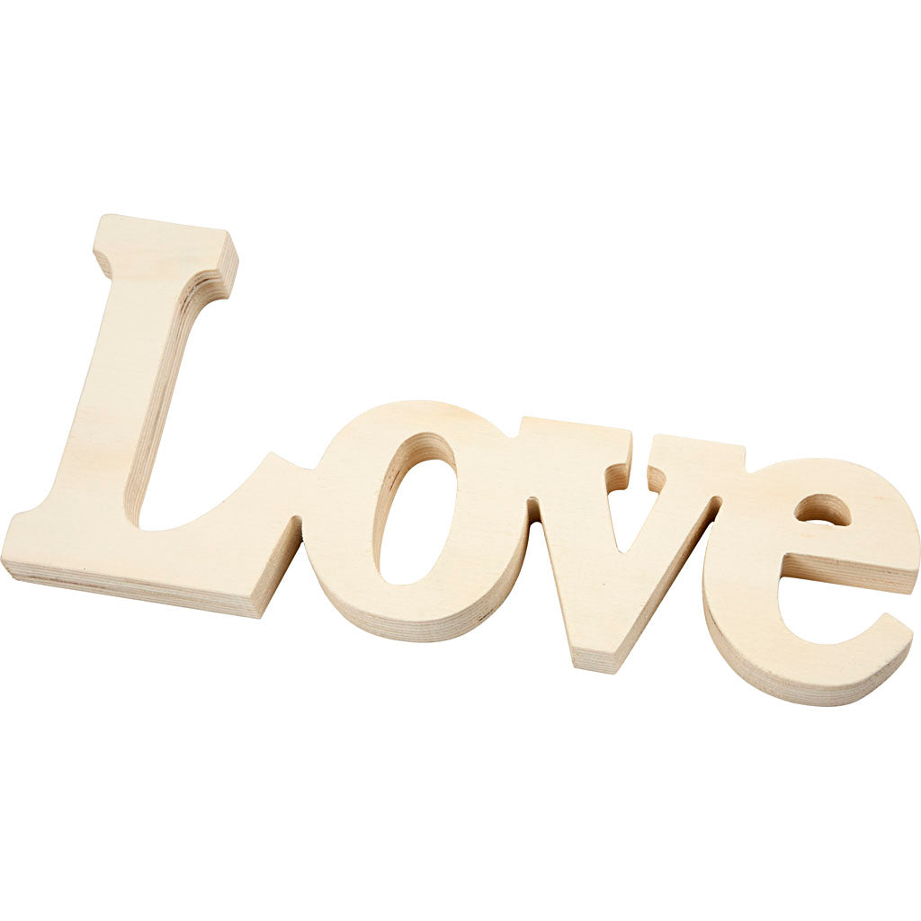 Decoration Word, size 23x10 cm, thickness 15 mm