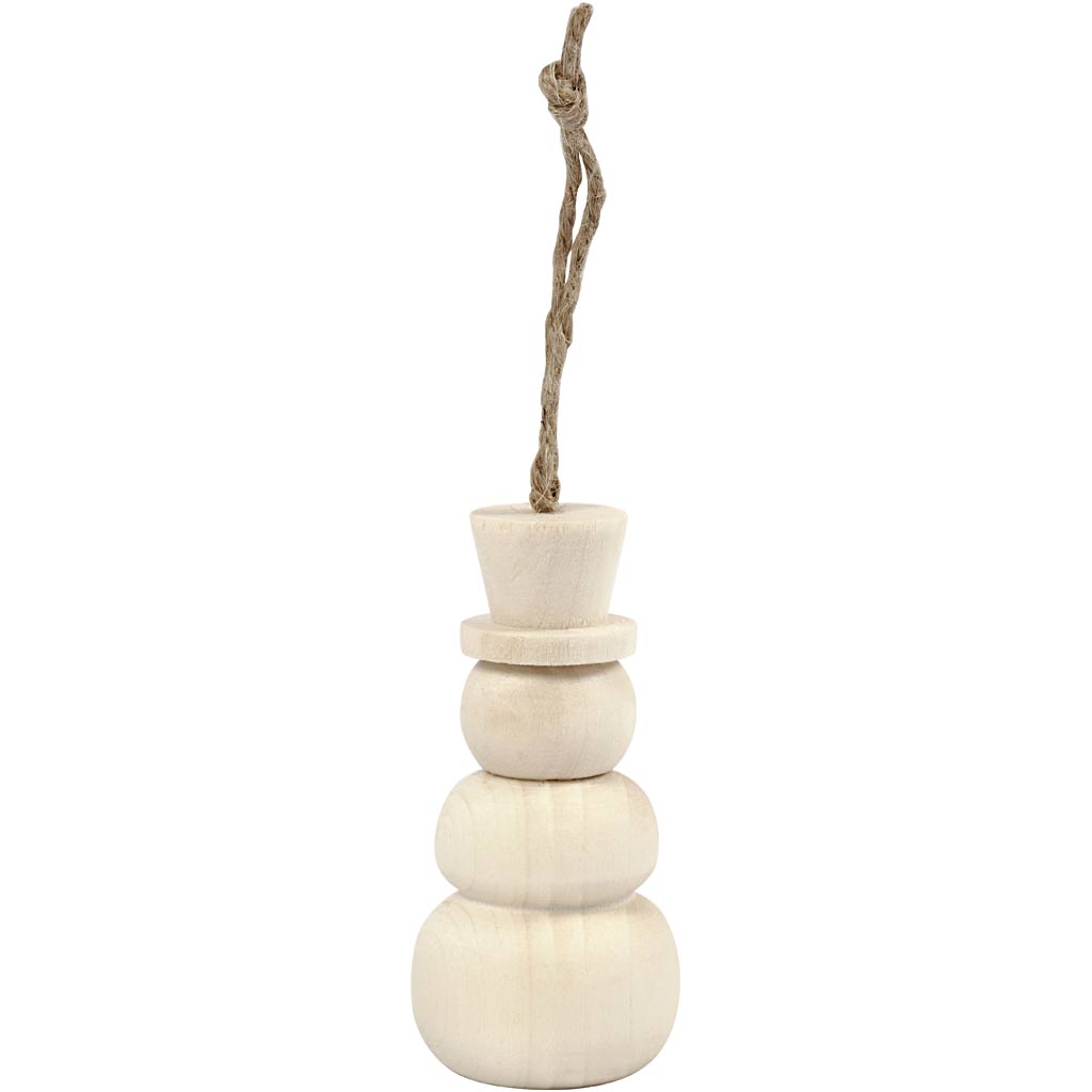 Snowman, H: 7,8 cm, dia. 3,3 cm