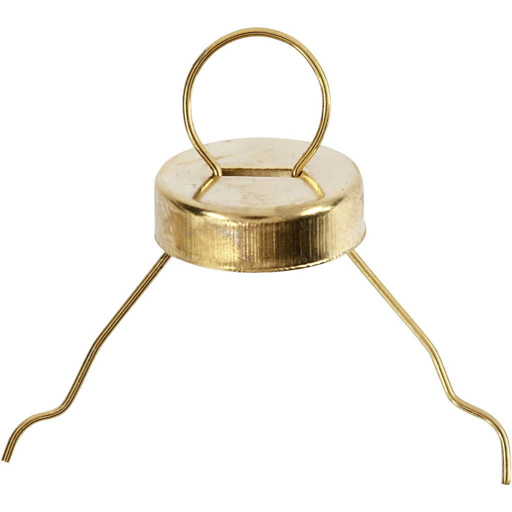 Hanging Ornaments, dia. 13 mm, hole size 5 mm, gold, 25 pc