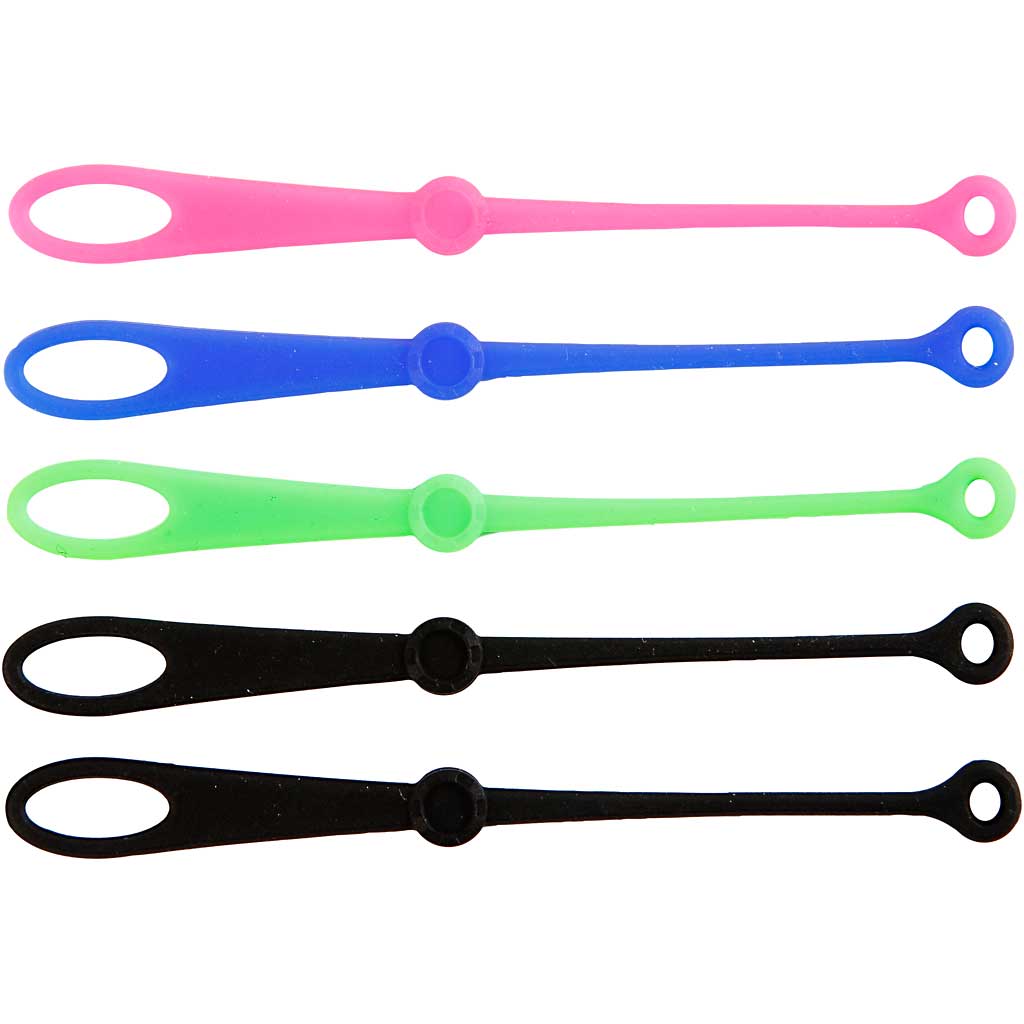 Key Rings, L: 10,5 cm, W: 1 cm, 5 pc