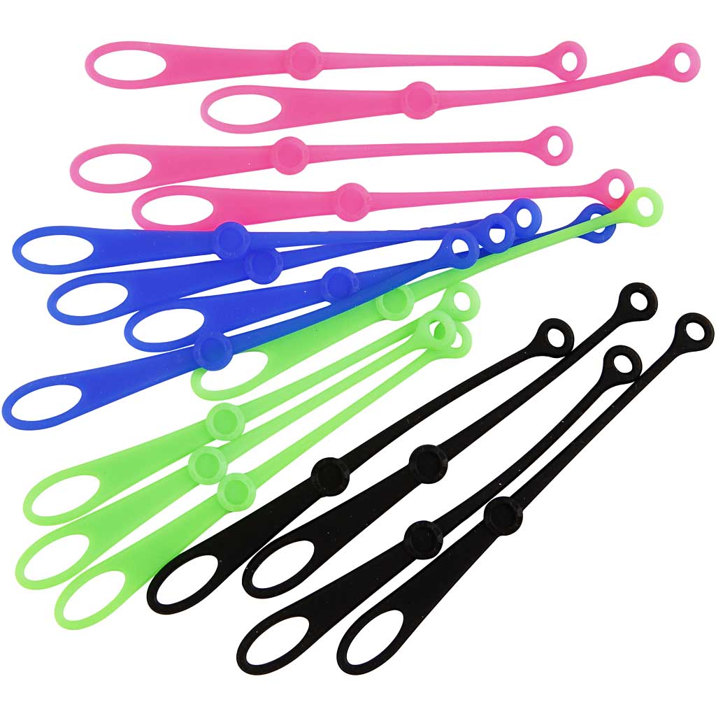 Key Rings, L: 10,5 cm, W: 1 cm, 45 pc