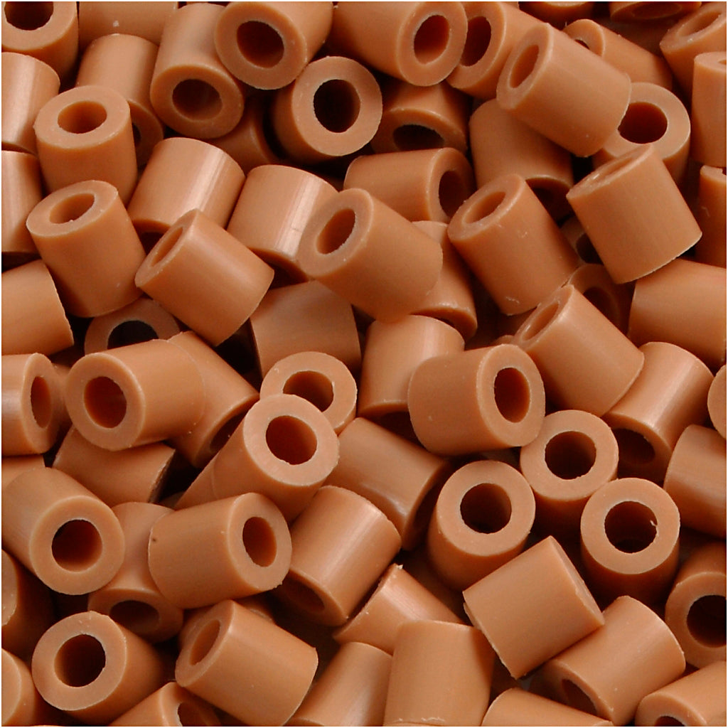 PhotoPearls, size 5x5 mm, hole size 2,5 mm, medium, light brown (20), 1100 pc