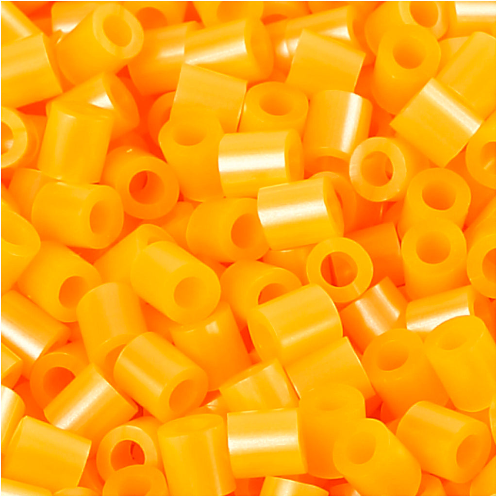 PhotoPearls, size 5x5 mm, hole size 2,5 mm, medium, apricot (29), 1100 pc