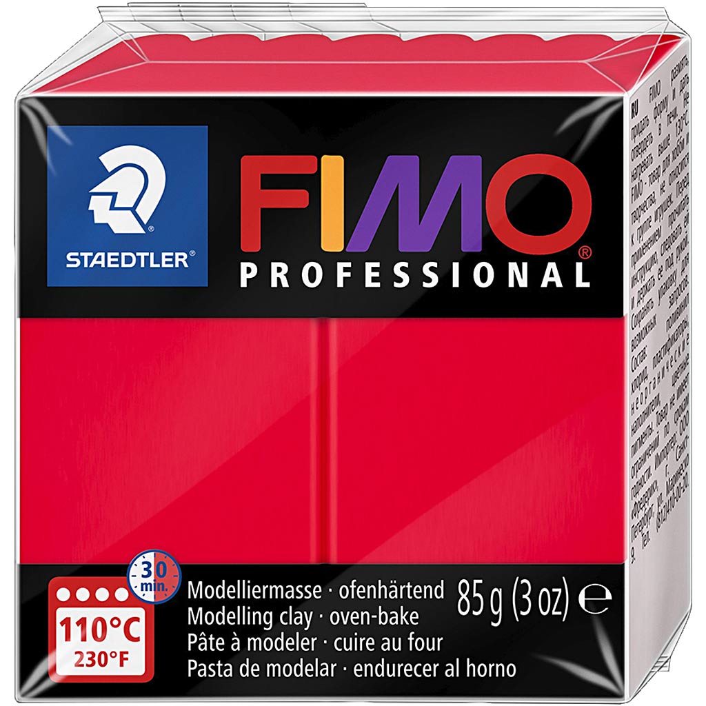 FIMO® Professional Jewellery Clay, red, 85 g