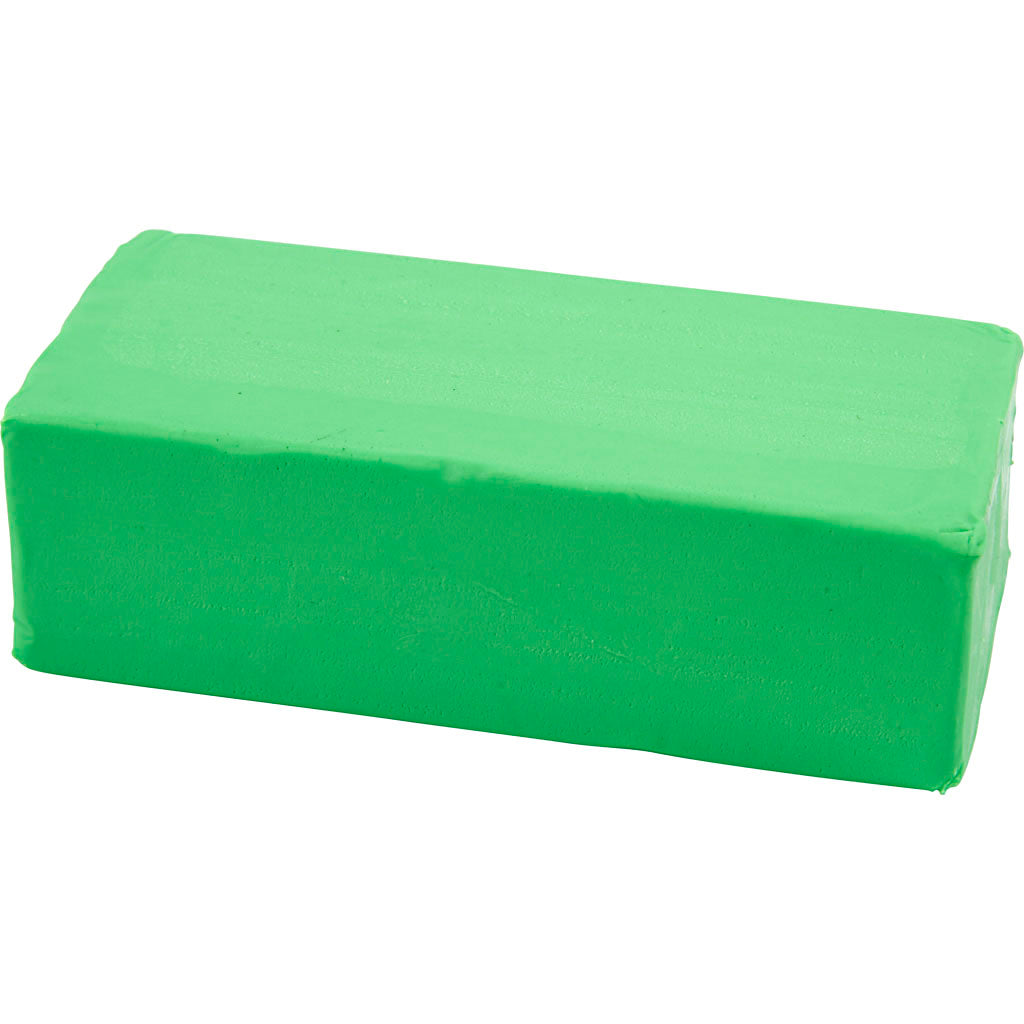 Modelling Clay, size 13x6x4 cm, neon green, 500 g