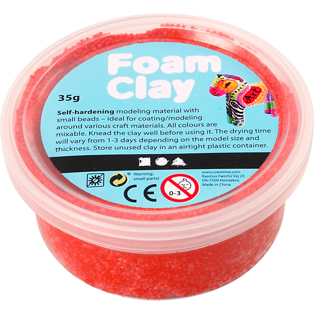 Foam Clay®, red, 35 g/ 1 tub