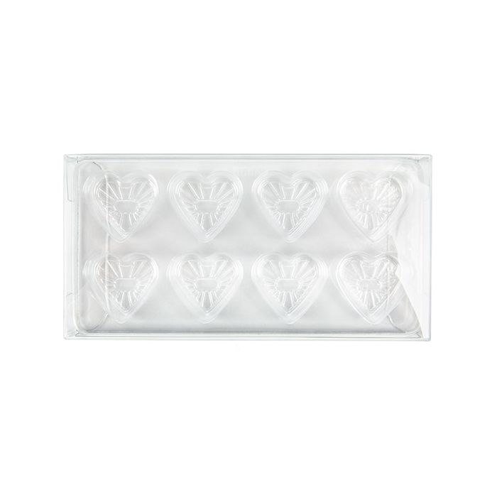 Clear Artisan Candy Box Set, Heart Insert 7x2.1x13.8 cm