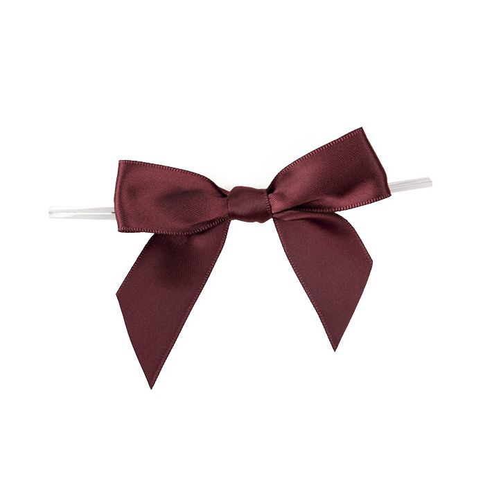 Bows Pre-tied 8,9 cm Dark Burgundy