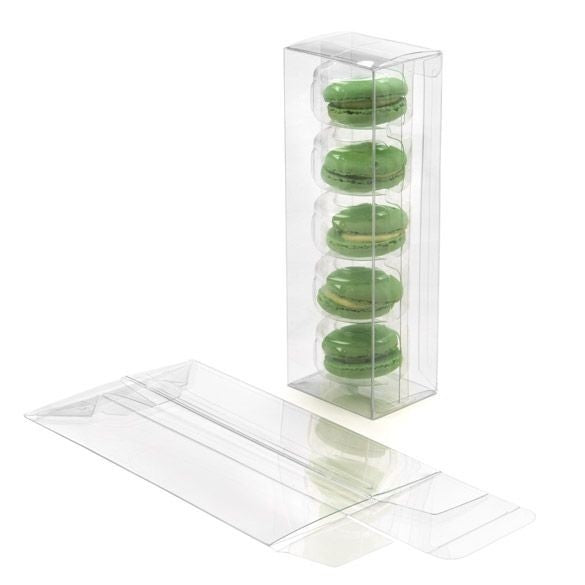 Plastic Gift Boxes 6.5x5.1x19.1cm Crystal Clear with Autolock Bottom