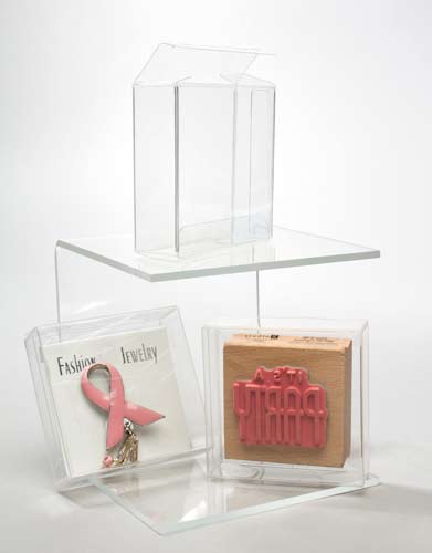 Plastic Gift Boxes 6.7x2.1x6.5cm Crystal Clear