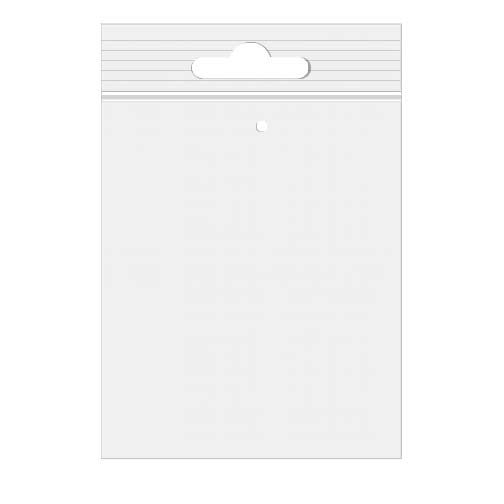 Grip Seal Bags with Euroslot and Vent-hole 33x38cm Crystal Clear PP 50 micron