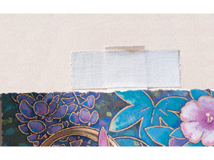 Adhésif "charnière" en Lin gommé 9.5 x 2.5 x 13.7cm