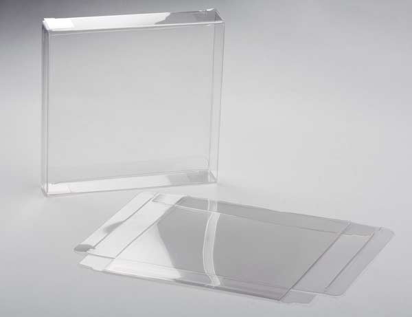 Plastic Gift Boxes 14.3x2.5x14.1cm Crystal Clear