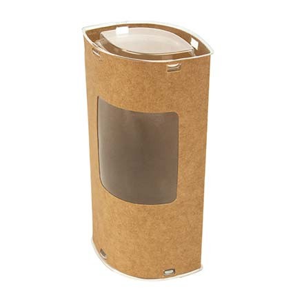Kraft with Window Pop-up Tube Kit, Eye Shaped 7.8 x 5.2 x 15.4cm