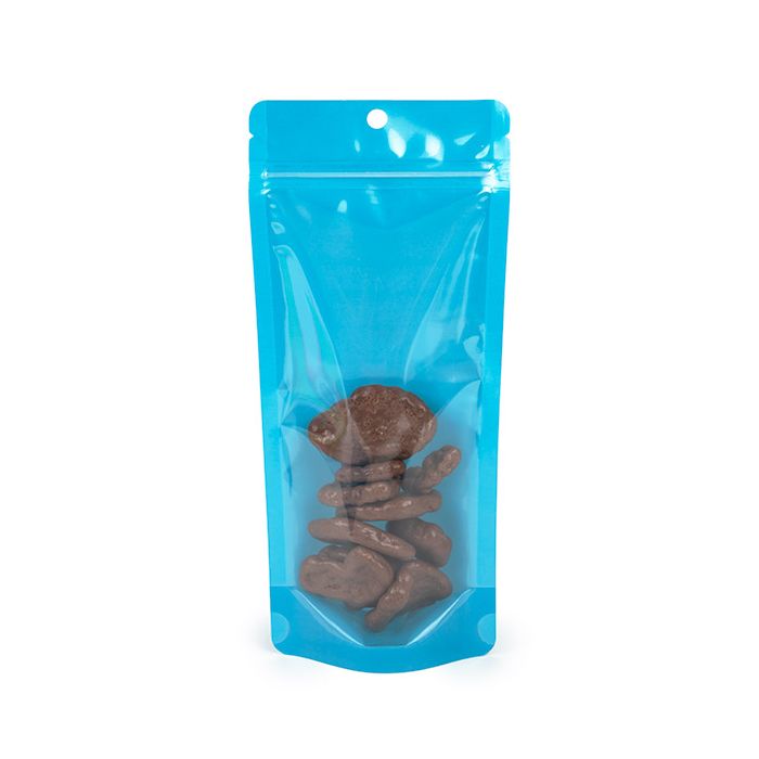 Stand Up Pouch Neon Blue 10.8x6x23.8 cm w/ Hang Hole