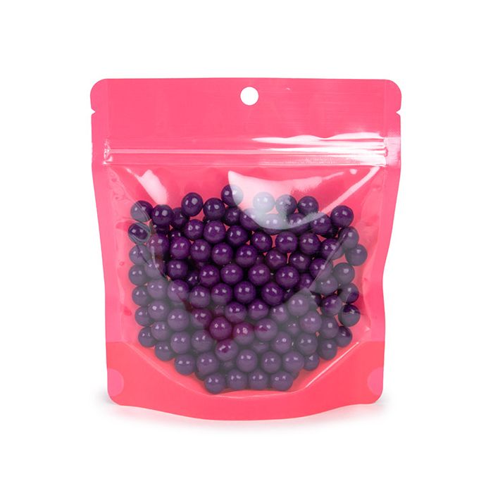 Stand Up Pouch Neon Pink 15.9x6.4x14.6 cm w/ Hang Hole