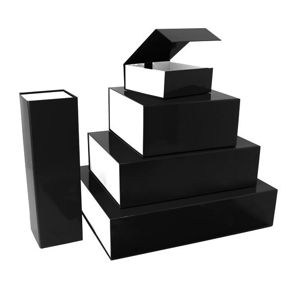 Magnet boxes 22x16,5x3cm Black/White (25 pcs)