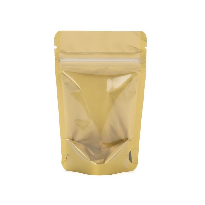 Stand Up Pouches Transparent/Gold 10.2x6x15.2cm | 57 grams